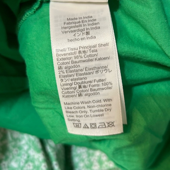 J. Crew Factory Printed Tie Waist Shirt Mini Dress Size Large Daisy Floral - Picture 12 of 13